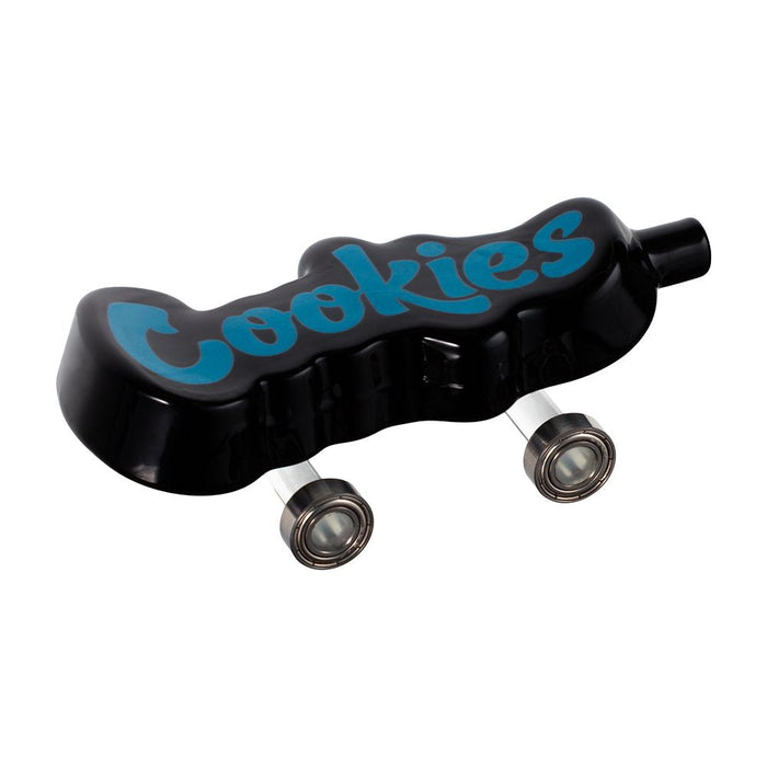 Cookies Toke Deck Glass Hand Pipe | 4.25", Black