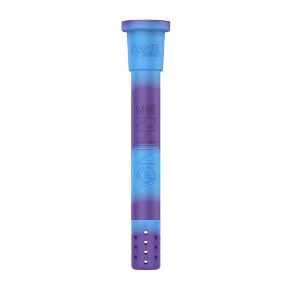 White Rhino Adjustable Silicone Downstem - Discreet Smoker