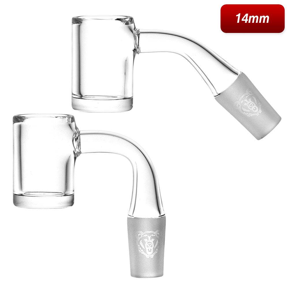 Bear Quartz V2 Flat 22MM Banger | 14mm M - Discreet Smoker