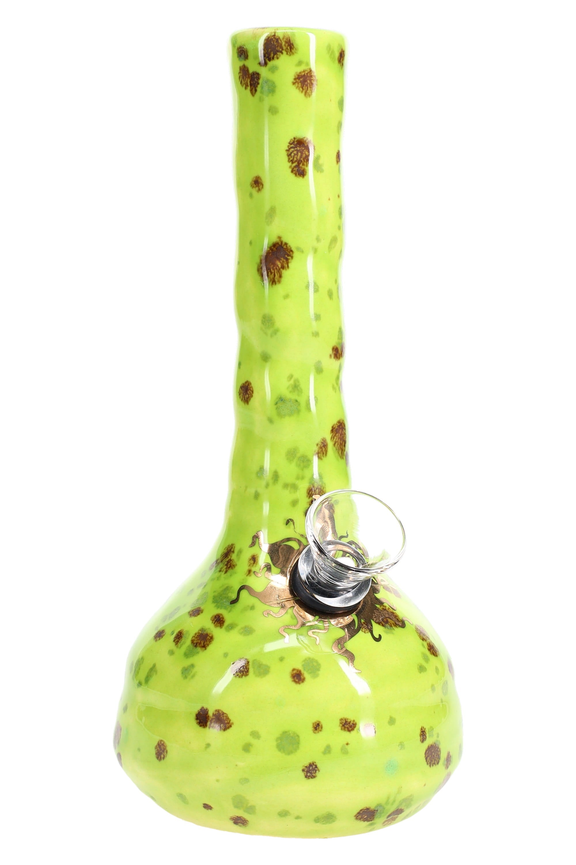 Ancient Creations 6″ Crystal Burst Ceramic Bong - Discreet Smoker