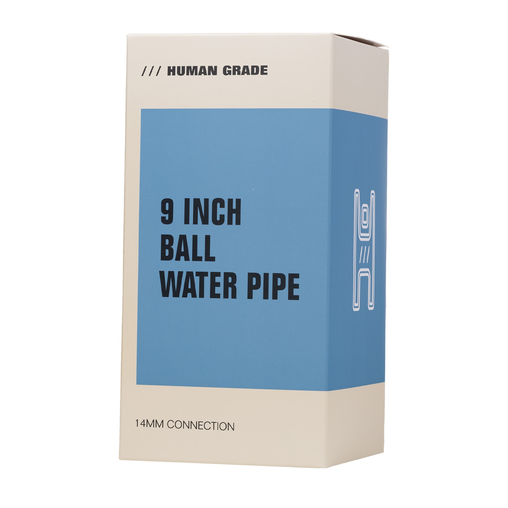 Human Grade 9" Ball Water Pipe - Discreet Smoker