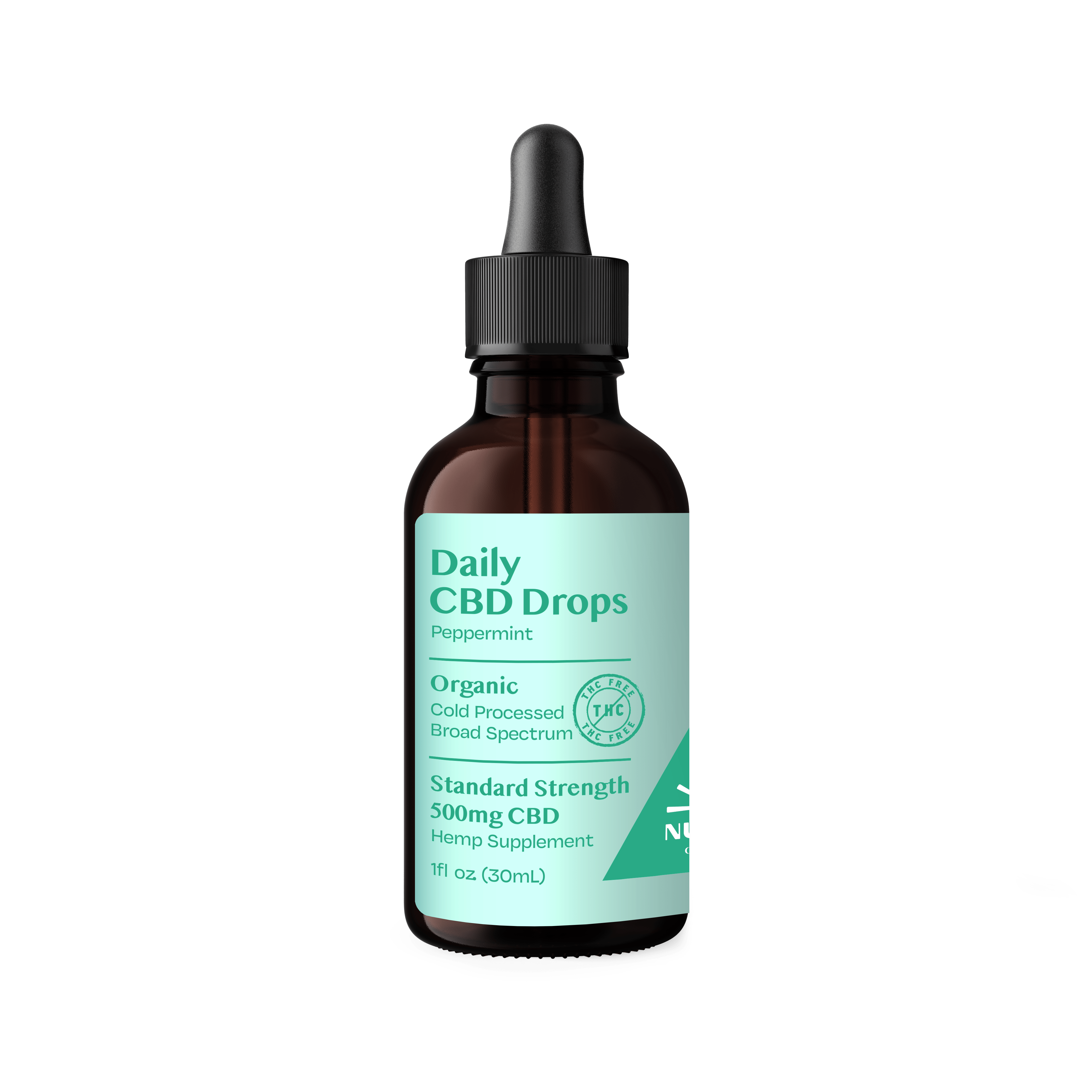 Organic CBD THC-Free Peppermint Drops 500mg - Broad Spectrum - Discreet Smoker