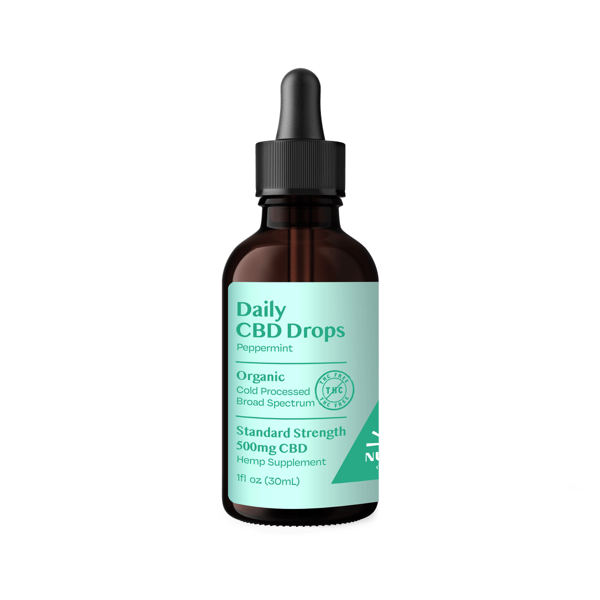 Organic CBD THC-Free Peppermint Drops 500mg - Broad Spectrum - Discreet Smoker