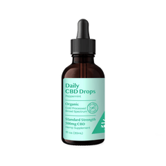 Organic CBD THC-Free Peppermint Drops 500mg - Broad Spectrum - Discreet Smoker