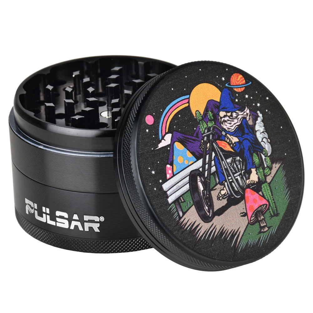 Pulsar Artist Series Grinder | Julian Akbar Trippy Trip - Discreet Smoker