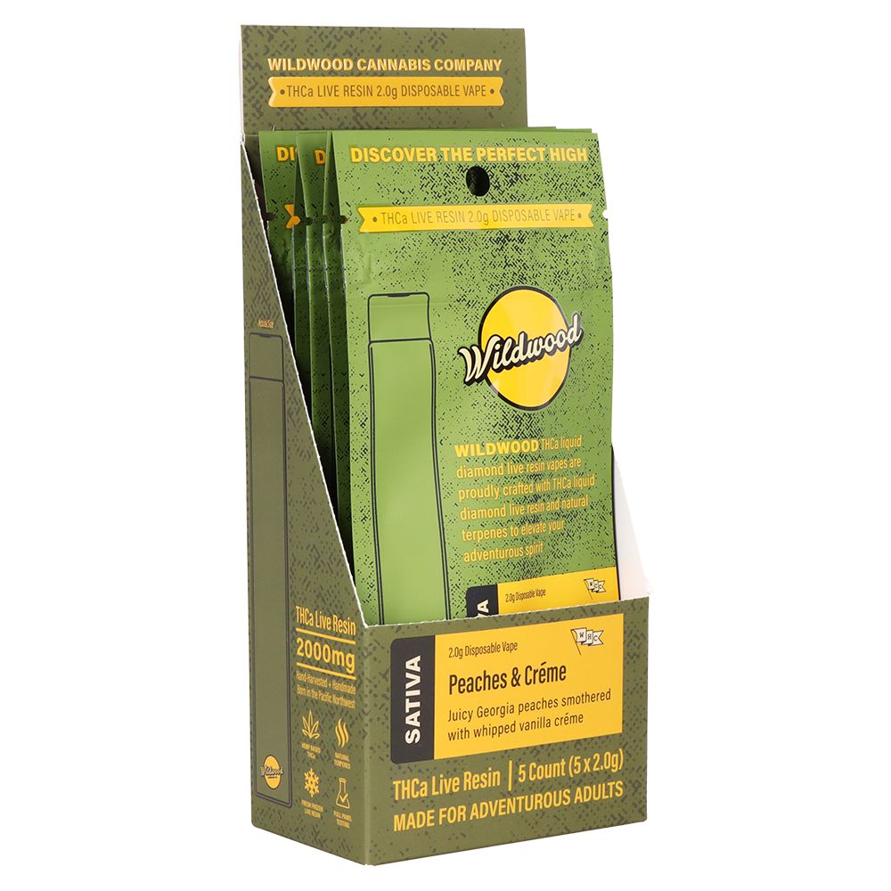 Wildwood Dispensary Grade Live Resin THCA Disposable | 2g | 5ct Display