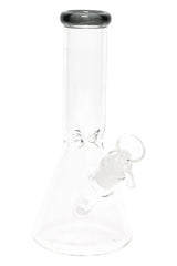 Colored Rim Glass Beaker Bong “Pastel Pour” – 8″