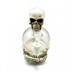 Skull Globe Head Glass Bong