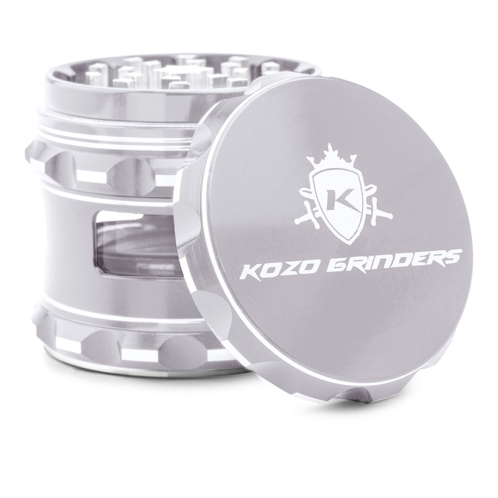 Kozo Window 2.5" Grinder, Silver