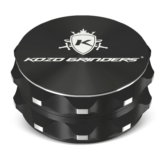 Kozo 2-Piece Non-Stick, Ceramic Coating 2.5" Aluminum Grinder, Black