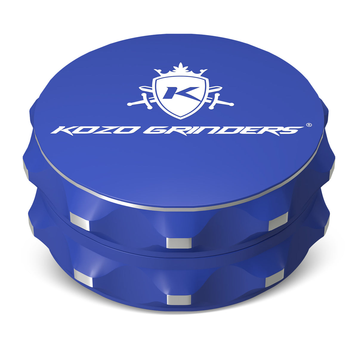 Kozo 2-Piece Non-Stick, Ceramic Coating 2.5" Aluminum Grinder - Discreet Smoker