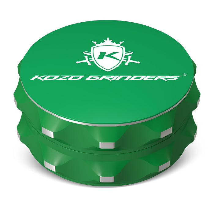 Kozo 2-Piece Non-Stick, Ceramic Coating 2.5" Aluminum Grinder, Green