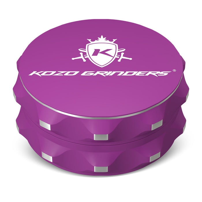 Kozo 2-Piece Non-Stick, Ceramic Coating 2.5" Aluminum Grinder, Purple
