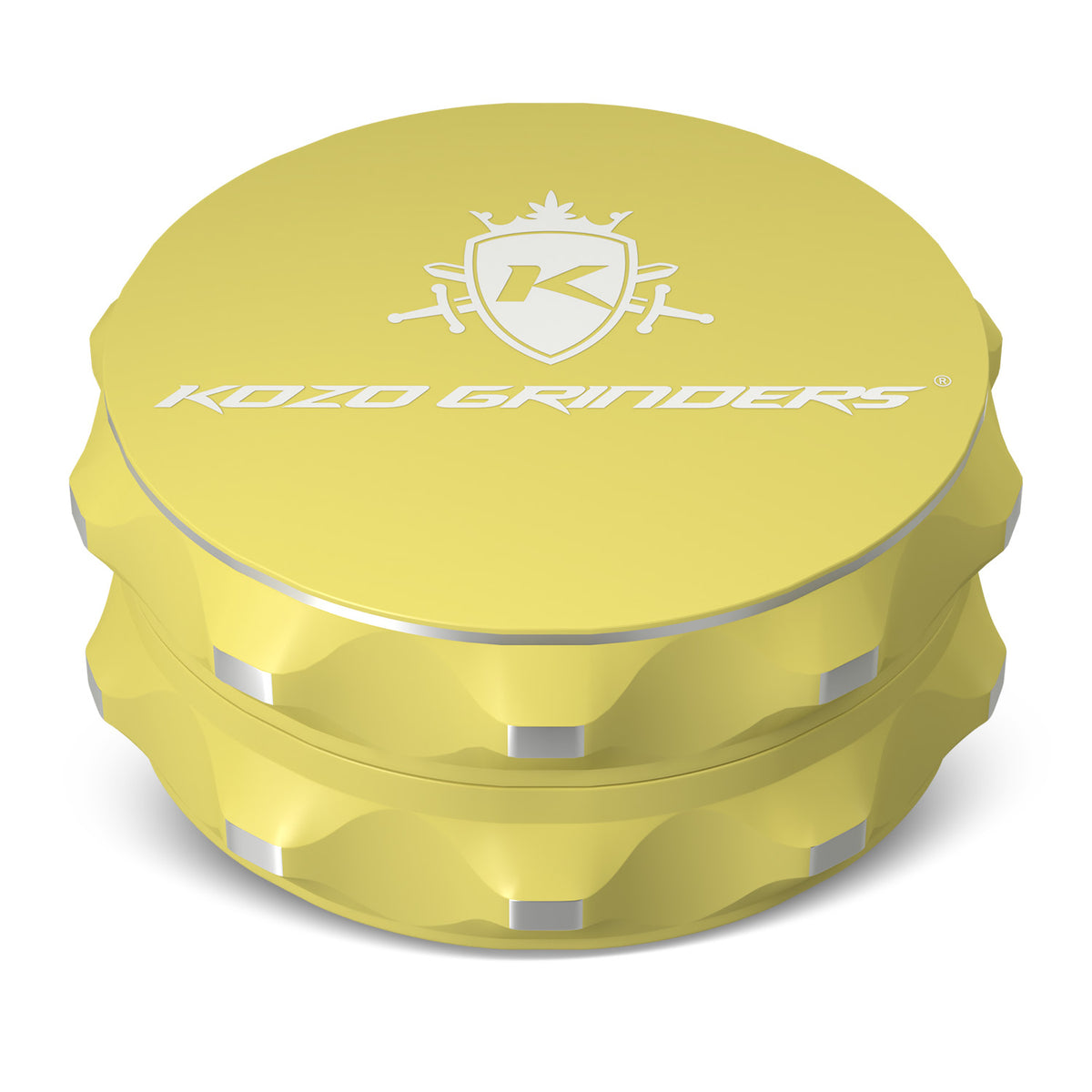 Kozo 2-Piece Non-Stick, Ceramic Coating 2.5" Aluminum Grinder - Discreet Smoker