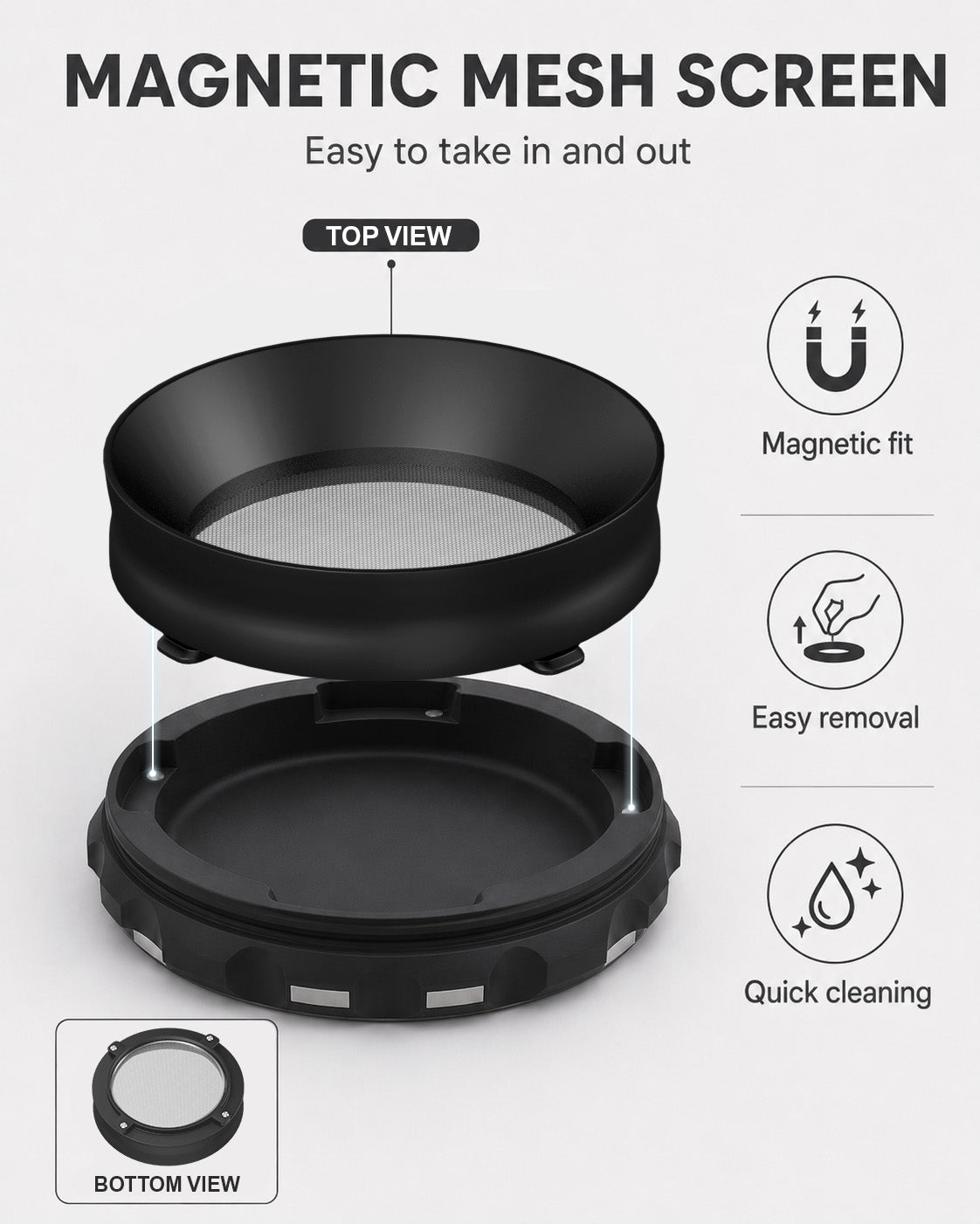 Kozo 4" Non-Stick, Ceramic Coating ,Aluminum Grinder - Discreet Smoker