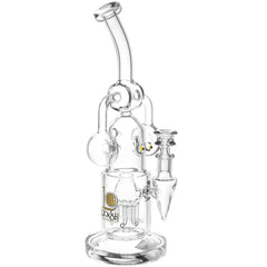 Lookah Glass Robot Recycler Water Pipe | 12.5" - Discreet Smoker