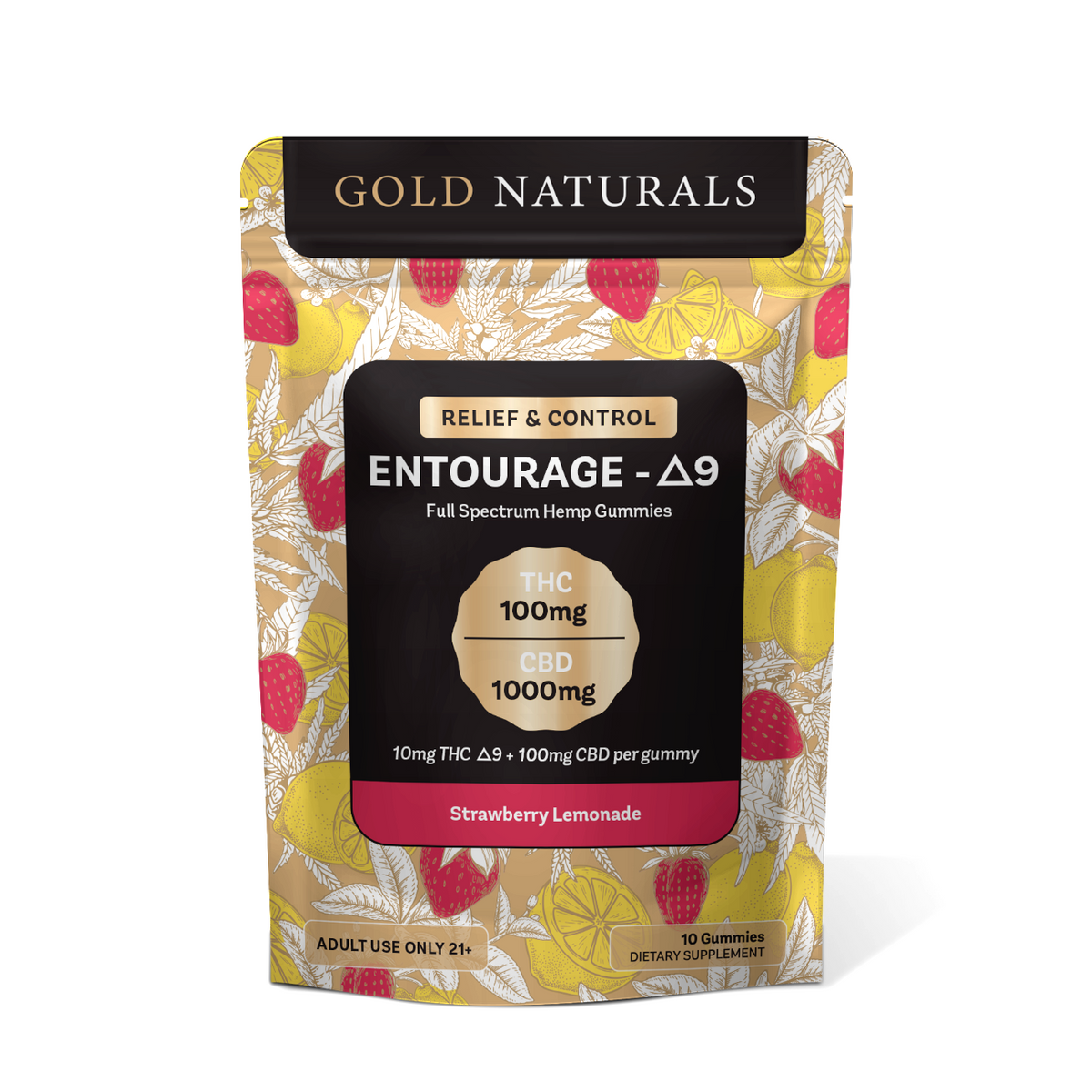 Gold Naturals Entourage Δ9 Gummy - Discreet Smoker