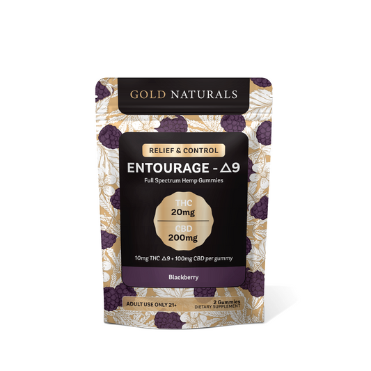 Gold Naturals Entourage Δ9 Gummy - Discreet Smoker
