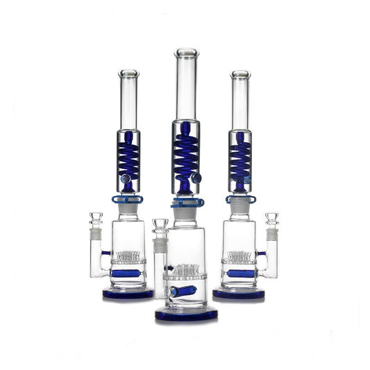 19 Inch Coiled Glycerin Bong - Specialty Collection - Discreet Smoker