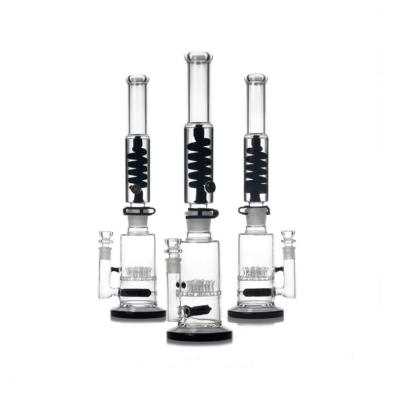 19 Inch Coiled Glycerin Bong - Specialty Collection - Discreet Smoker