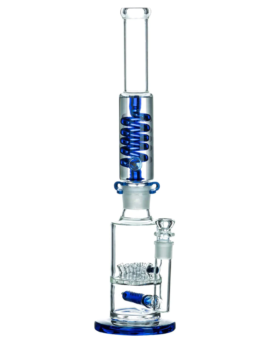 19 Inch Coiled Glycerin Bong - Specialty Collection - Discreet Smoker
