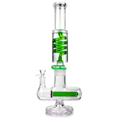 1Stop Glass 16 inches Glycerin Inline Perc Bong - Discreet Smoker