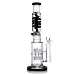 1Stop Glass 14 Inch Glycerin Straight Tube Bong - Discreet Smoker