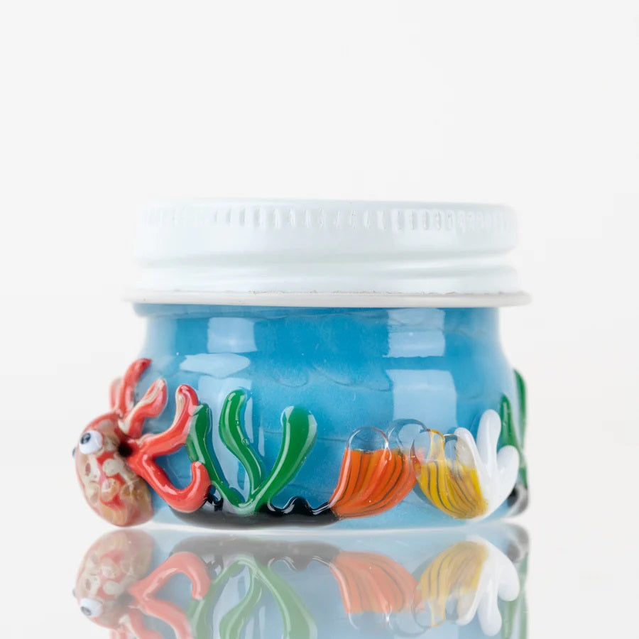 US-Made Empire Glassworks Under-the-Sea Terp Jar – 1.5" Diameter - Discreet Smoker