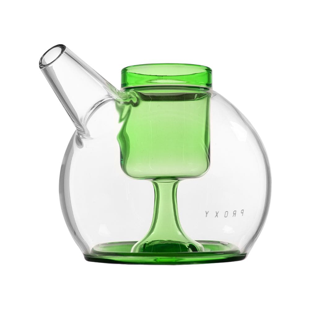 Puffco Proxy Ripple Glass Bubbler Attachment - 3.5" / Sage - Discreet Smoker