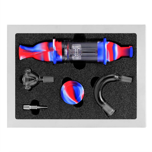 Silicone Glass Dab Straw Full Kit - Discreet Smoker