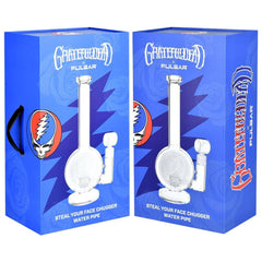 Grateful Dead x Pulsar Round Steal Your Face Water Pipe - 14.5" / 19mm F - Discreet Smoker