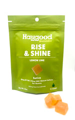 Rise & Shine CBG & Delta 9 THC Live Resin Gummies – Sativa - Lemon Lime - Discreet Smoker
