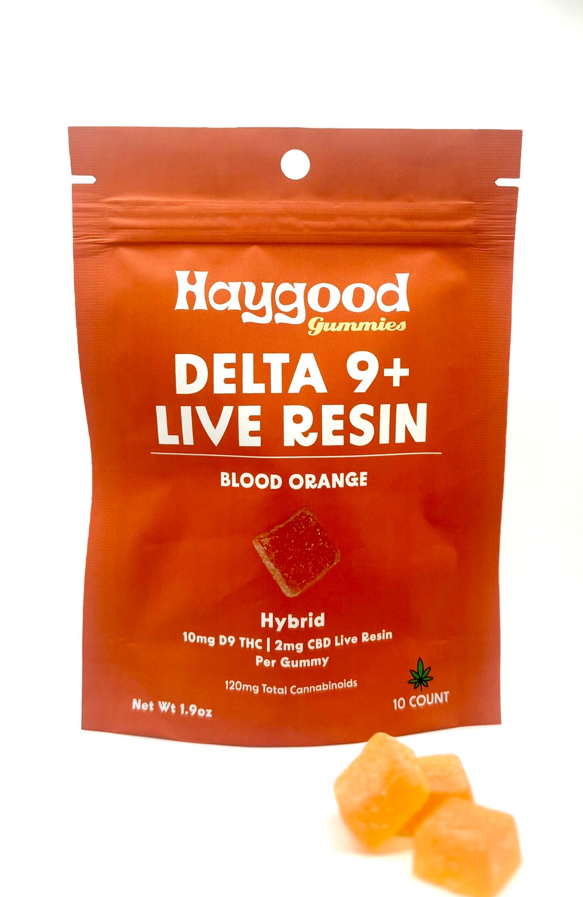 D9 THC Live Resin Gummies - Hybrid - Blood Orange - Discreet Smoker