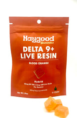 D9 THC Live Resin Gummies - Hybrid - Blood Orange - Discreet Smoker