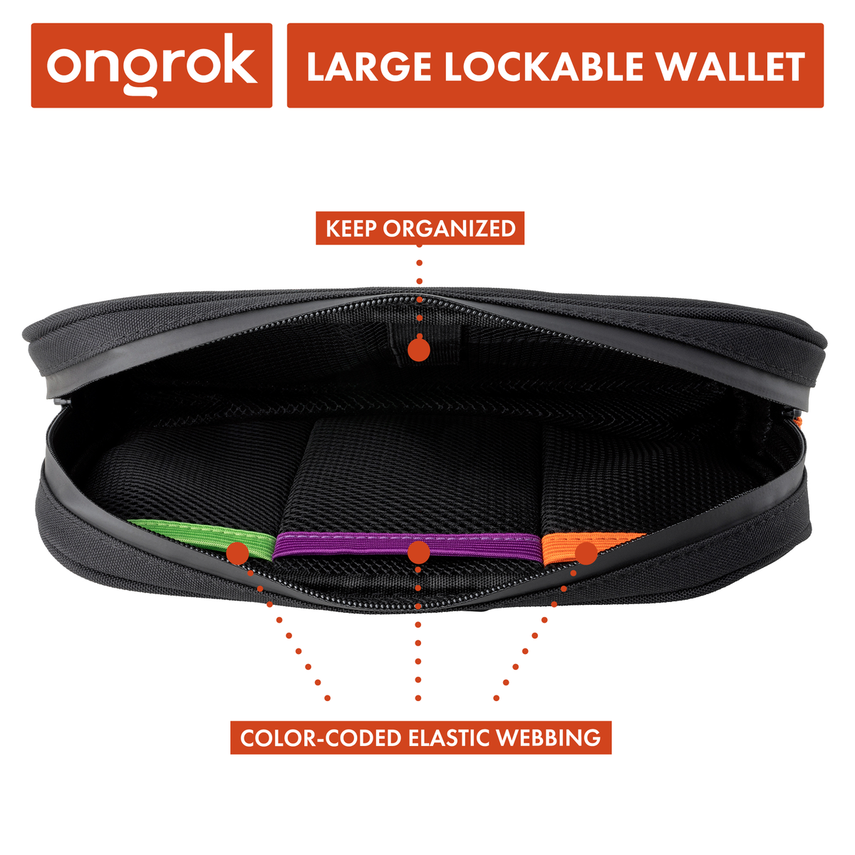 Ongrok Carbon-lined Wallets with Combination Lock V 2.0 | 3" Sizes (Small, Medium, Large) - Discreet Smoker