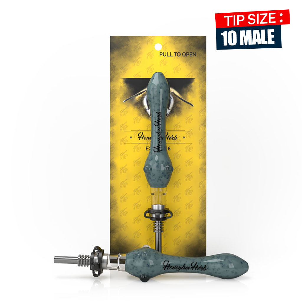 SPECKLED GLASS NECTAR COLLECTOR - Discreet Smoker