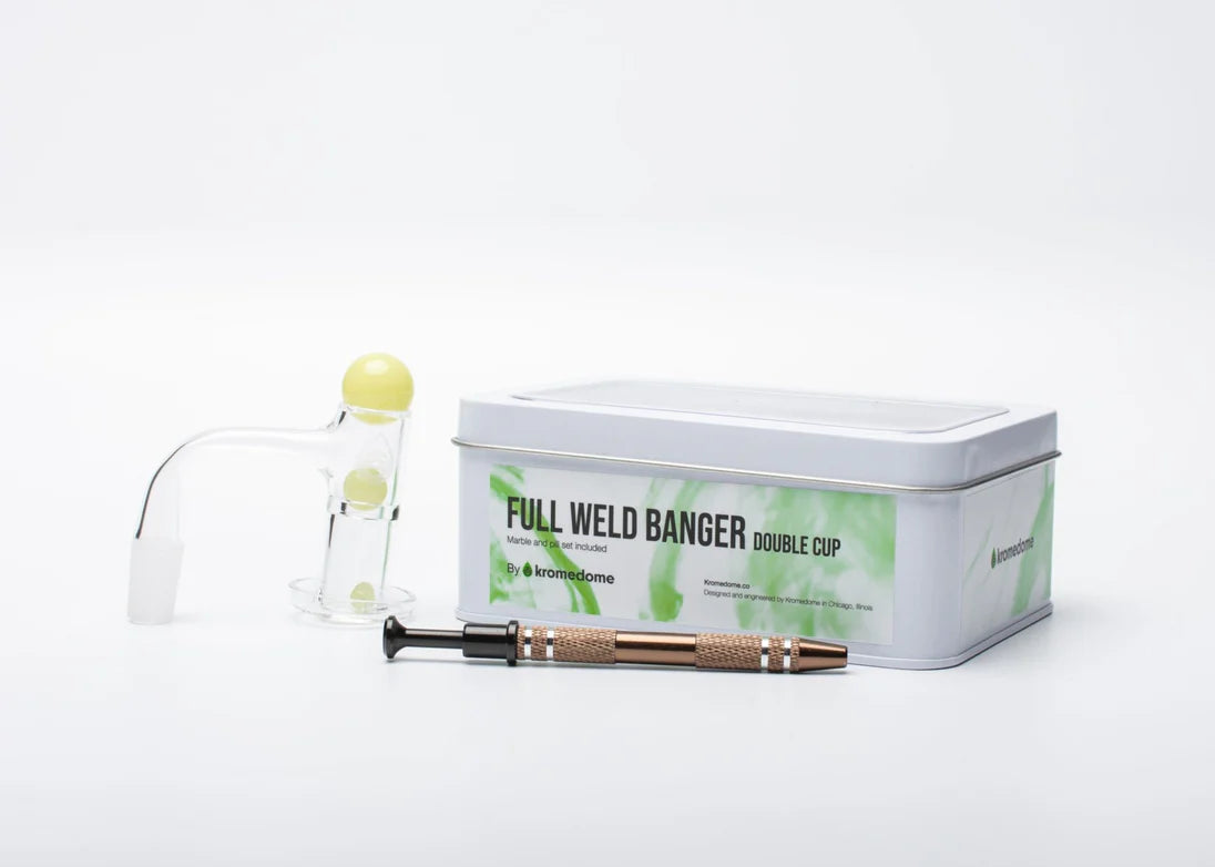 Kromedome Double Cup full weld banger 14mm - Discreet Smoker