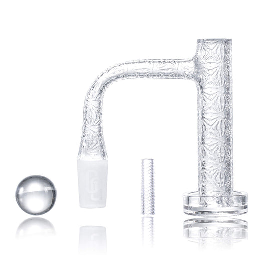 Engraved Control Tower Quartz Banger Kit - Discreet Smoker