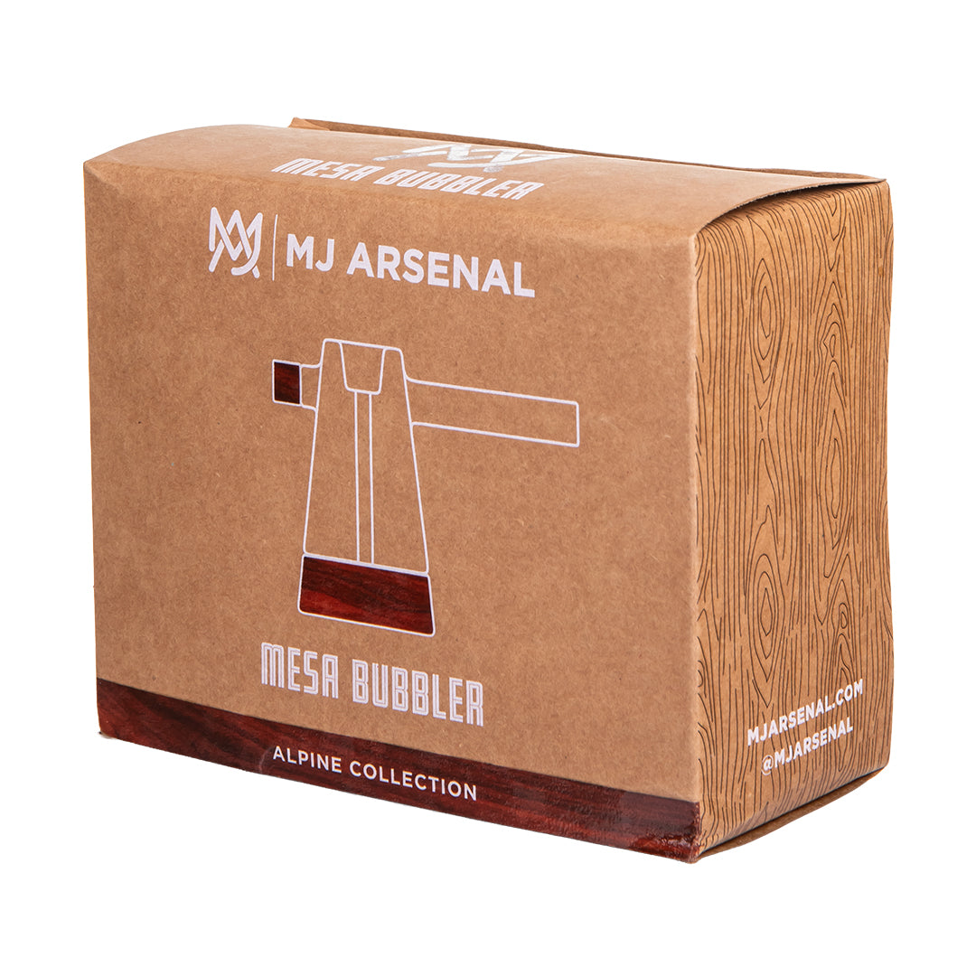 MJ Arsenal Alpine Mesa Glass Bubbler - Discreet Smoker