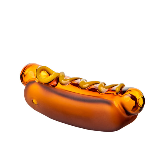 BigFUN! Glizzy (Hot Dog) Glass Pipe - Discreet Smoker