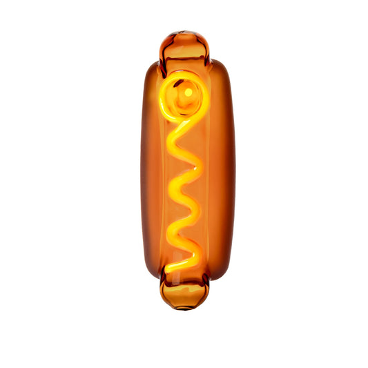 BigFUN! Glizzy (Hot Dog) Glass Pipe - Discreet Smoker