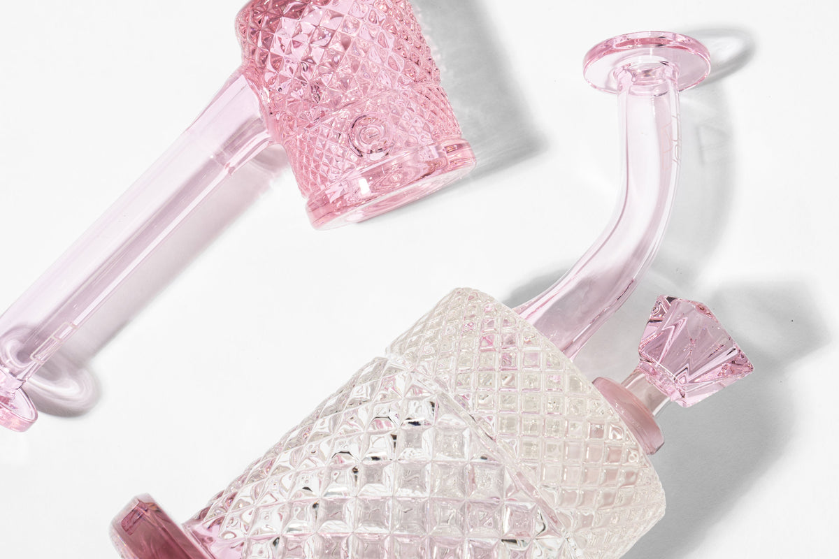 Twenties Collection Water Pipe | Pink - Discreet Smoker