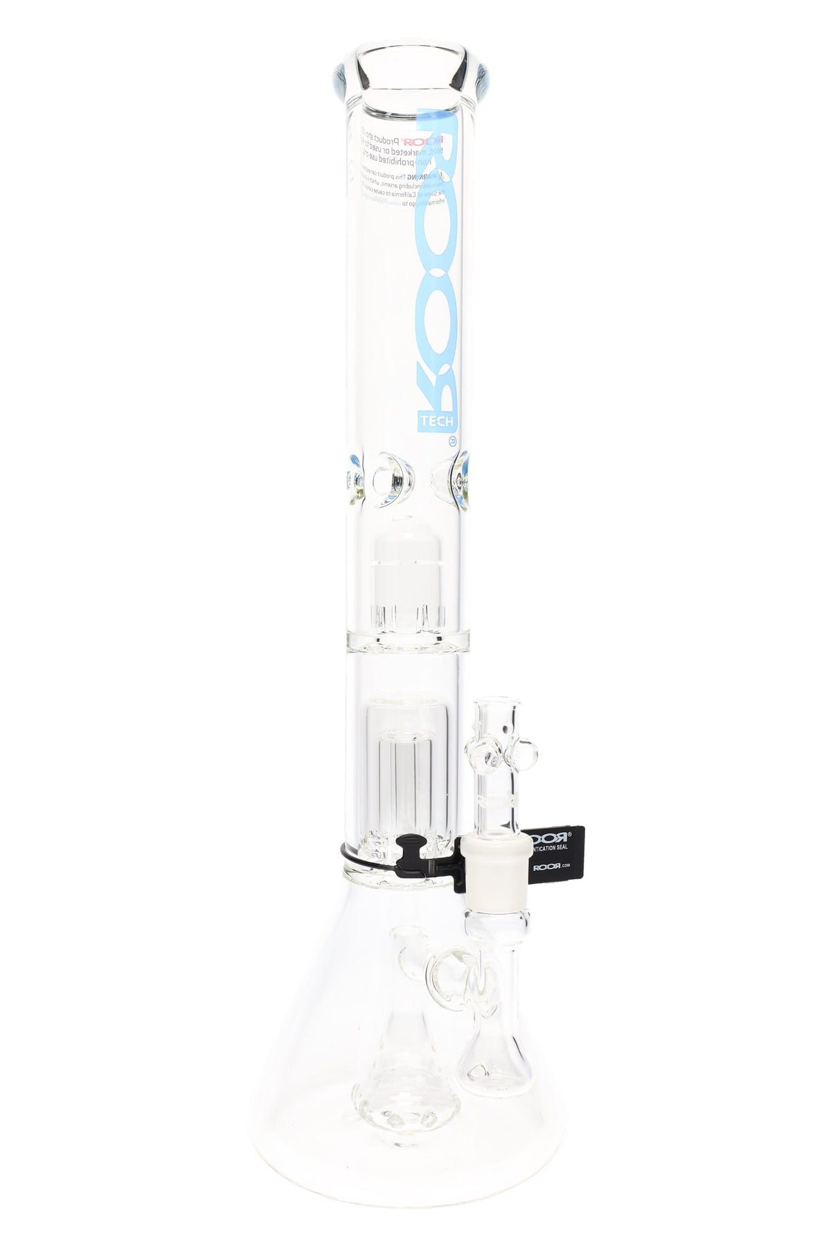 ROOR Tech Stemless Beaker Bong – Multi Percs – 18″ – 5 mm - Discreet Smoker