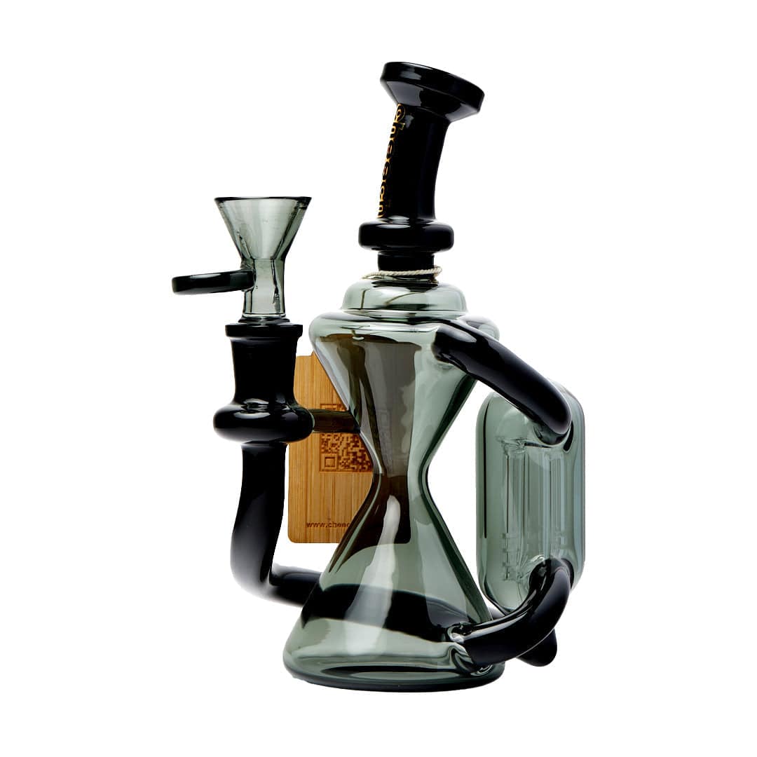 Cheech Glass 7" Tree Perc Recycler Water Pipe - Discreet Smoker
