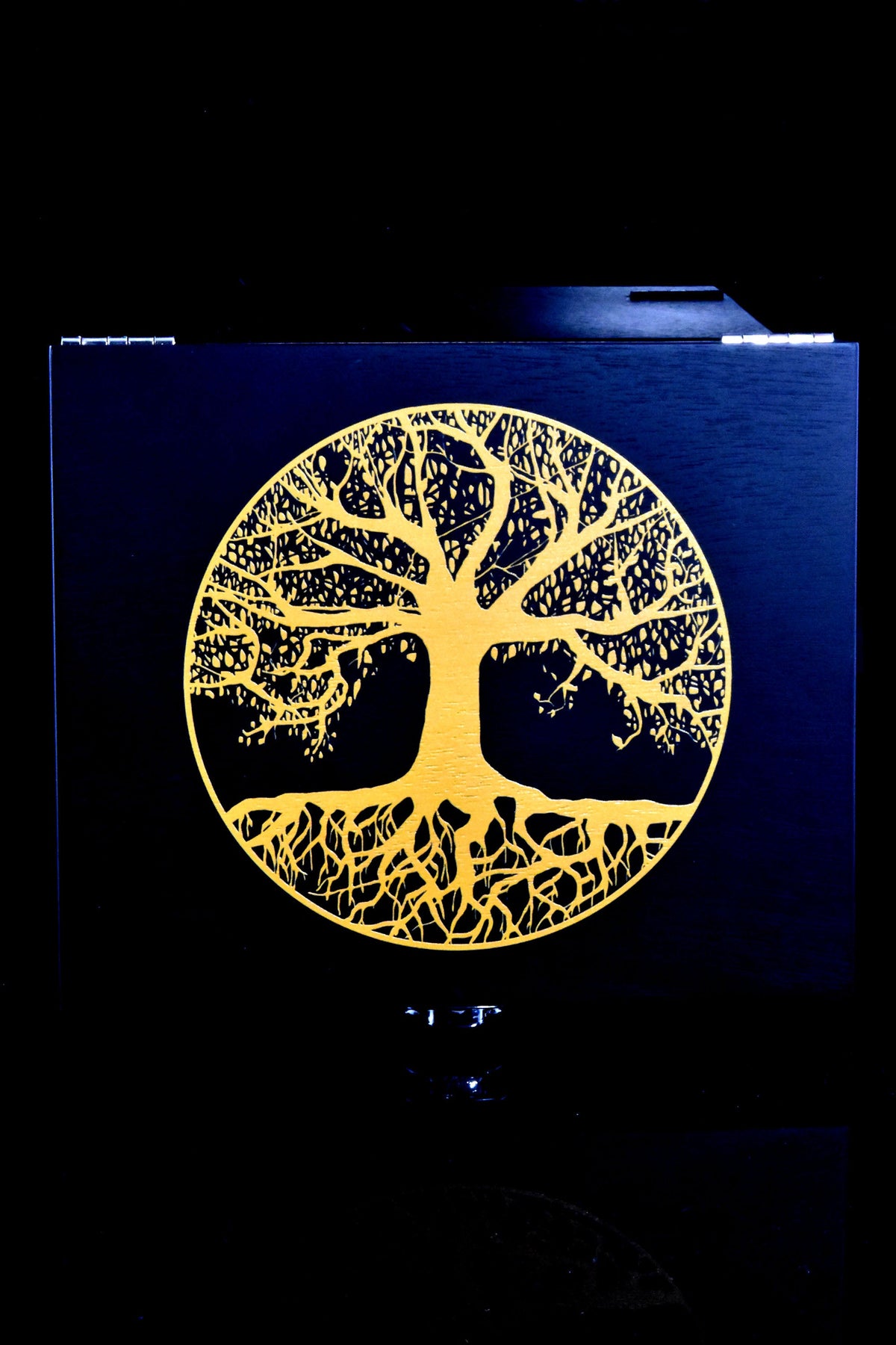 Large Locking Wooden Stash Box Set – Pineapple/Mandala/Tree - Discreet Smoker