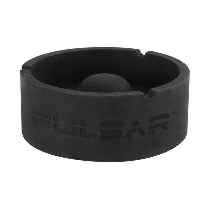 Pulsar Tap Tray Basic Silicone Round Ashtrays, Puslar Dome Tap Tray - Black