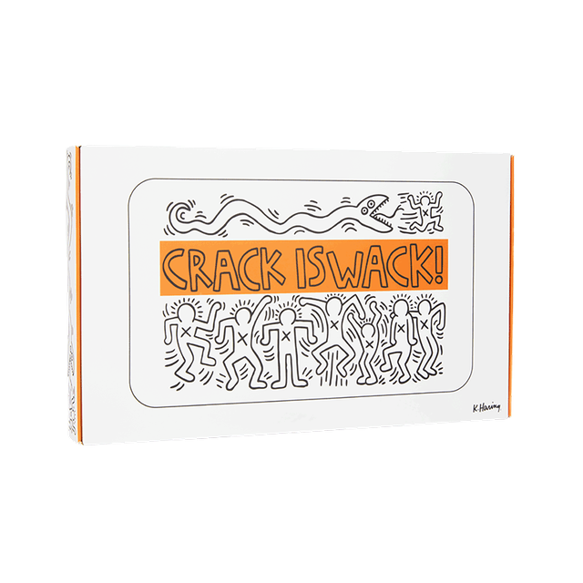 K. Haring Glass Rolling Tray - Discreet Smoker