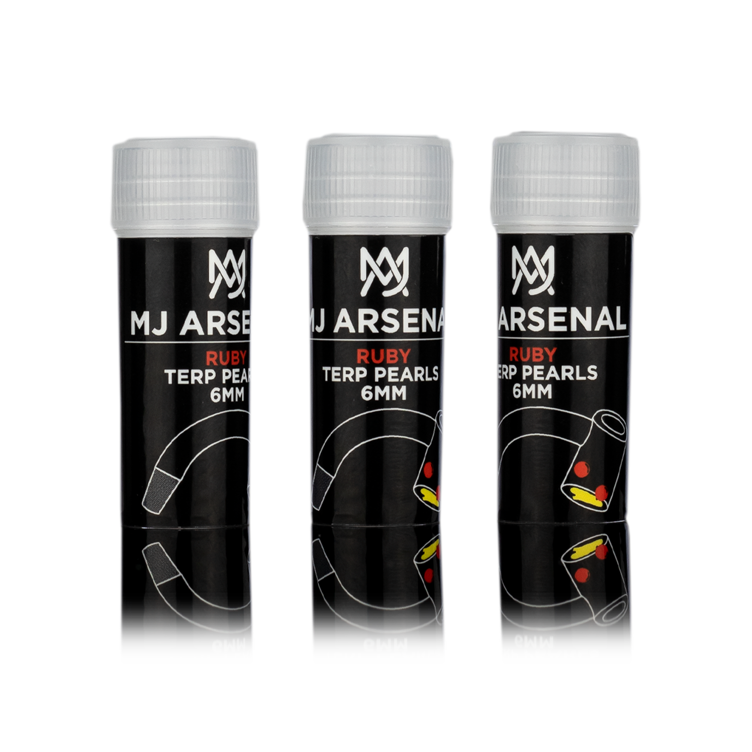 MJ Arsenal Ruby Terp Pearls (6mm) - Discreet Smoker