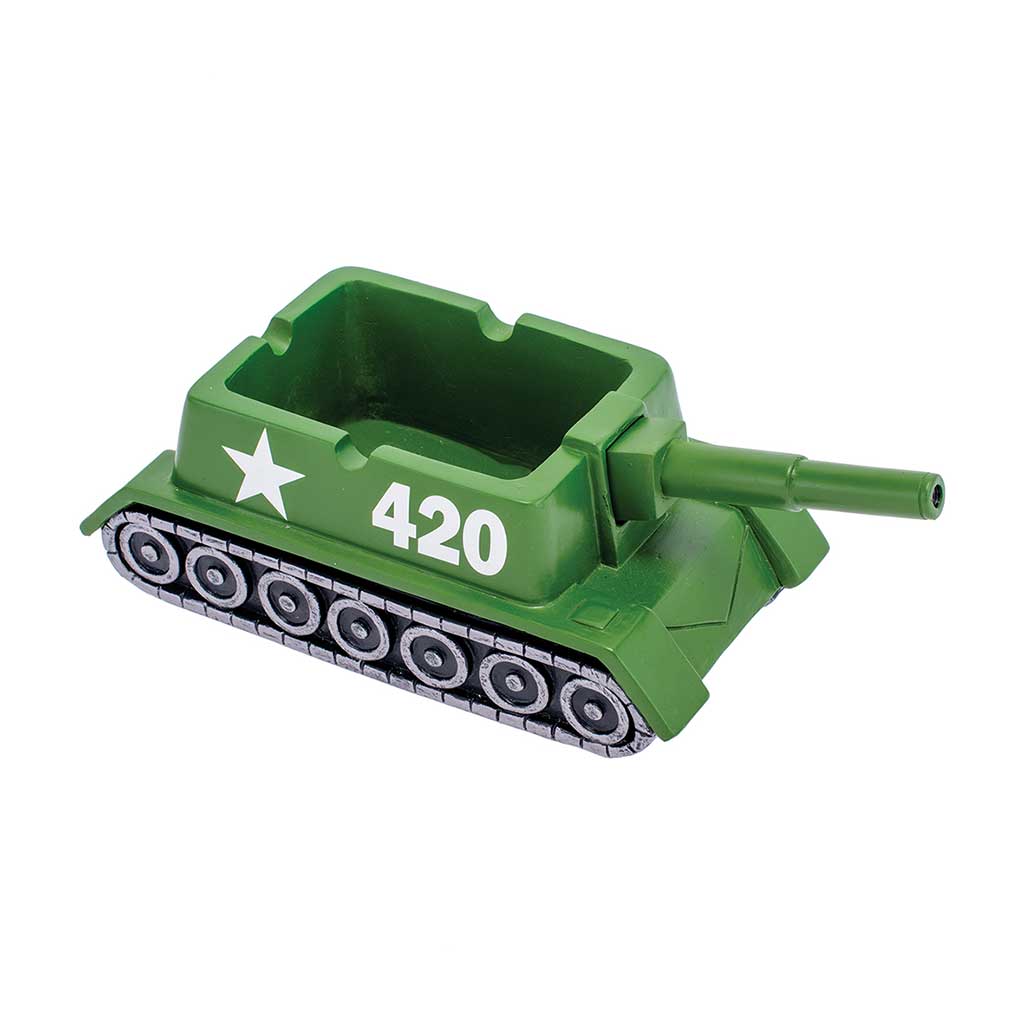 GREEN 420 TANK ASHTRAY - Discreet Smoker