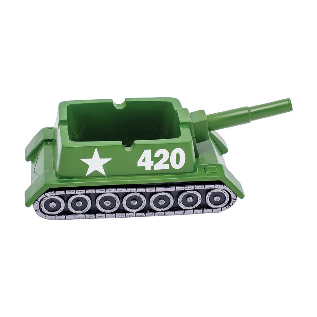 GREEN 420 TANK ASHTRAY - Discreet Smoker